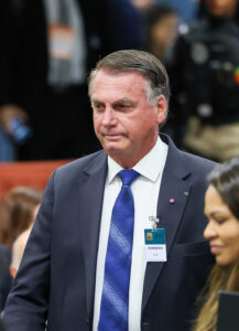 Jair Messias Bolsonaro em julgamento da denúncia do núcleo 1 da Pet 12.100. Foto: Gustavo Moreno/STF