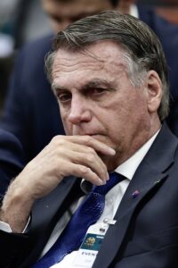 Jair Messias Bolsonaro em julgamento da denúncia do núcleo 1 da Pet 12.100. Foto: Fellipe Sampaio /STF
