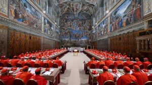 Ao ingressso na Capela Sistina seguiu-se o juramento os cardeais (@Vatican Media)